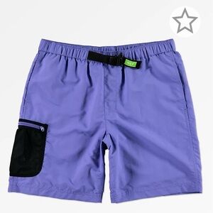 HUF Crosby Purple Board Shorts Size Medium